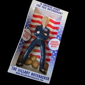 Hillary Clinton Nutcracker with Blue Suit. Funny!😆 NIB.